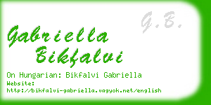 gabriella bikfalvi business card